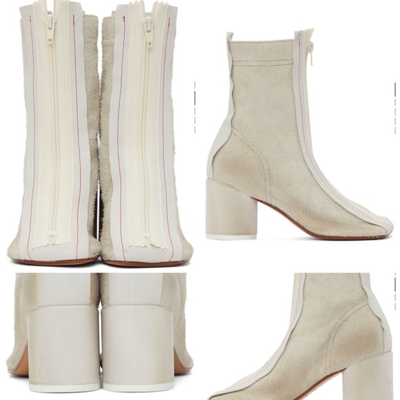 MM6 Maison Margiela off white reversed Anatomic Boots - Picture 5 of 5
